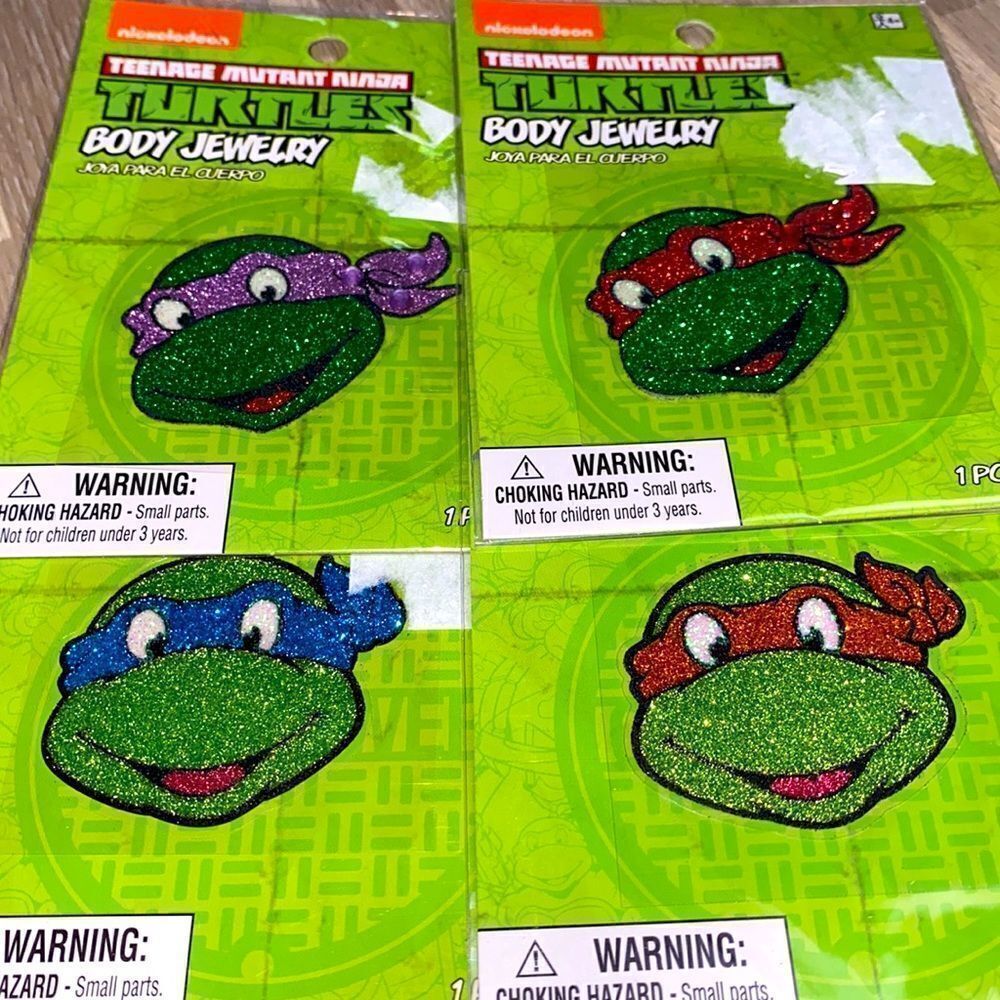 Teenage mutant ninja turtles face art tattoo turtle red orange blue purple retro